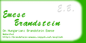 emese brandstein business card